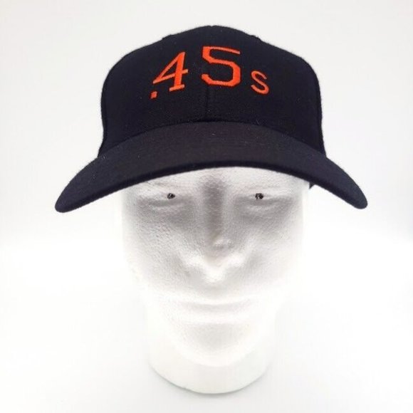Vintage Houston Colt .45s 1962 COOPERSTOWN Fitted Hat Black One Size Fits All - Picture 1 of 7